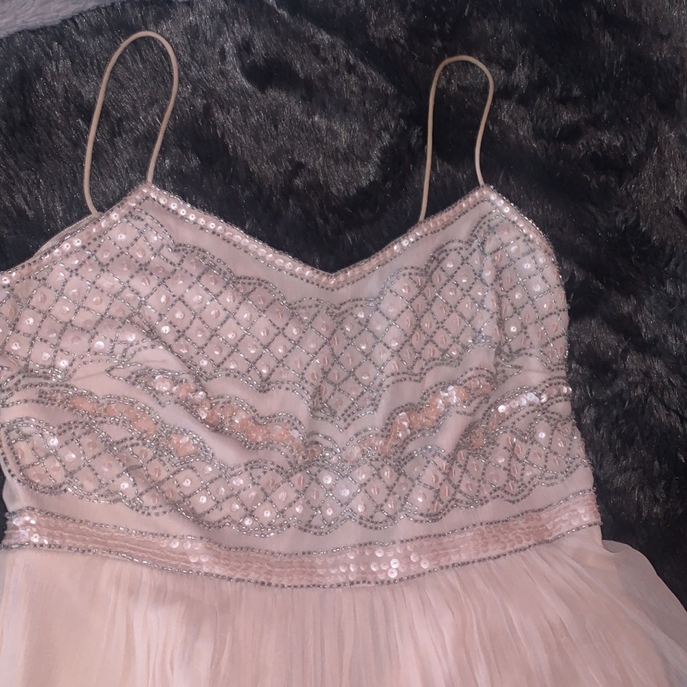 Beaded Blush Prom\Bridesmaid Dress